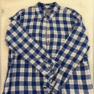 Adorable blue and white check shirt